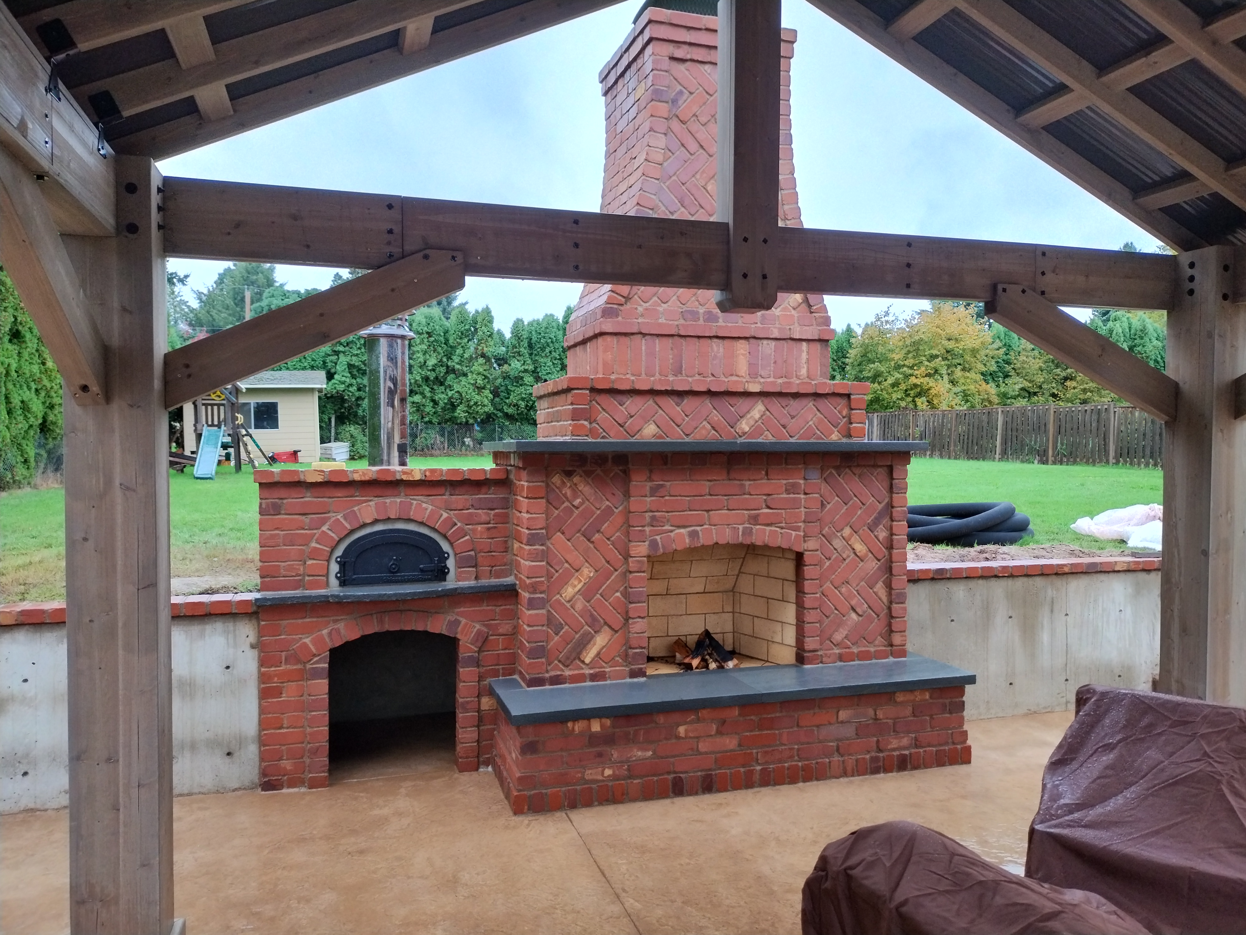 concrete stamped with McVibe concrete stamp machine